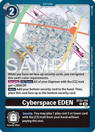 Cyberspace EDEN (BT22-100) - [Cyber Eden] - Trinity Hobby