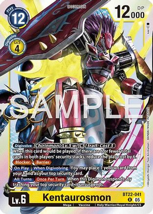 Kentaurosmon (BT22-041) - [Cyber Eden] Foil