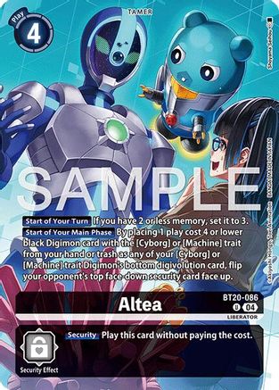 Altea (Digimon Liberator Debuggers Set) (BT20-086) - [Release Special Booster 2.5] Foil