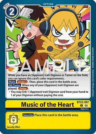 Music of the Heart (BT22-097) - [Cyber Eden]
