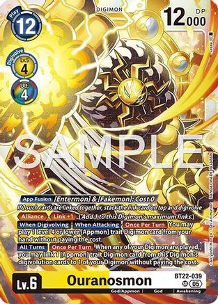 Ouranosmon (BT22-039) - [Cyber Eden] Foil