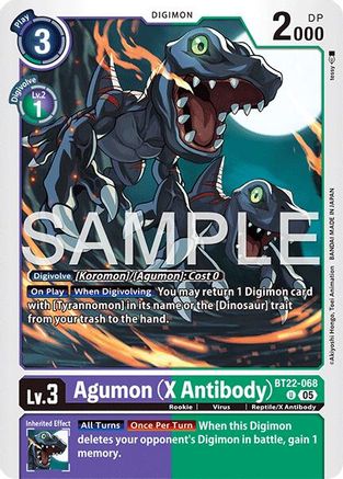 Agumon (X Antibody) (BT22-068) - [Cyber Eden] - Trinity Hobby