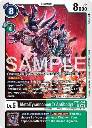 MetalTyrannomon (X Antibody) (BT22-062) - [Cyber Eden] - Trinity Hobby
