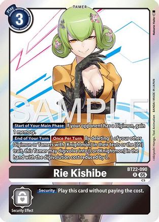 Rie Kishibe (BT22-090) - [Cyber Eden] Foil - Trinity Hobby