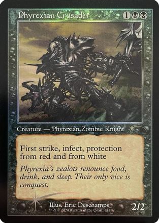Phyrexian Crusader (Retro Frame)  [Foil]  (SLD-847) - [Secret Lair Drop Series] - Trinity Hobby