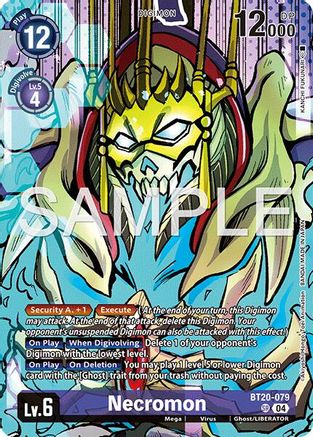 Necromon (Digimon Liberator Debuggers Set) (BT20-079) - [Release Special Booster 2.5] Foil