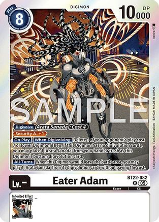 Eater Adam (BT22-082) - [Cyber Eden] Foil - Trinity Hobby