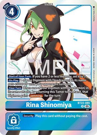 Rina Shinomiya (BT22-085) - [Cyber Eden] Foil - Trinity Hobby