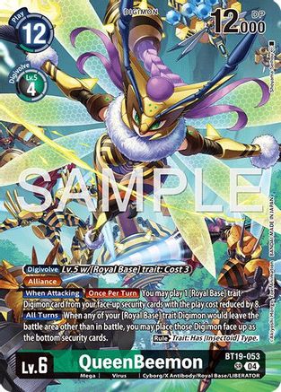 QueenBeemon (Digimon Liberator Debuggers Set) (BT19-053) - [Release Special Booster 2.0] Foil