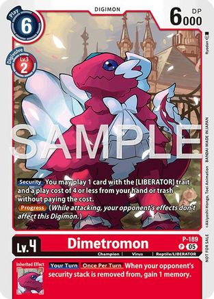 Dimetromon (Store Tournament 2025 Vol.3 Participation Pack) (P-189) - [Digimon Promotion Cards] - Trinity Hobby