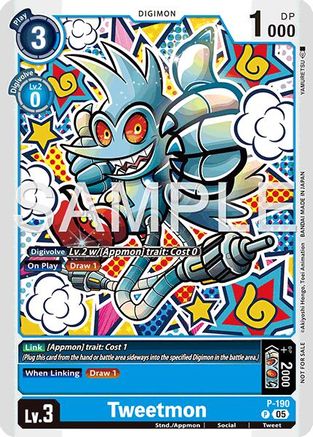 Tweetmon (Store Tournament 2025 Vol.3 Participation Pack) (P-190) - [Digimon Promotion Cards] - Trinity Hobby