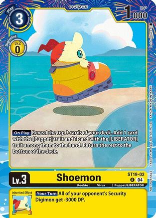 Shoemon (Regulation Battle Vol. 2) (ST19-03) - [Digimon Promotion Cards] - Trinity Hobby