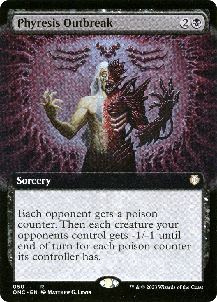 Phyresis Outbreak (Extended Art) [Phyrexia: All Will Be One Commander] - Trinity Hobby