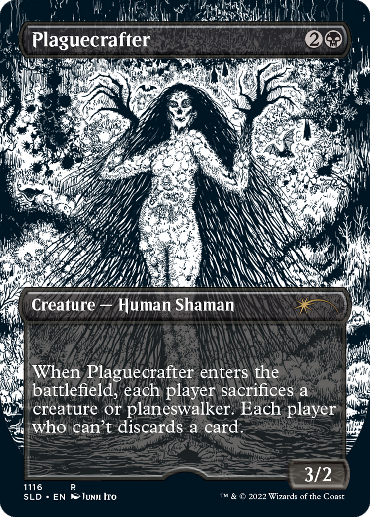 Plaguecrafter [Etched Foil]  (SLD-1116) - [Secret Lair Drop] (Borderless) - Trinity Hobby