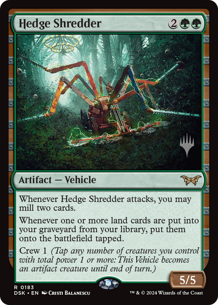 Hedge Shredder (Promo Pack) [Duskmourn: House of Horror Promos] - Trinity Hobby