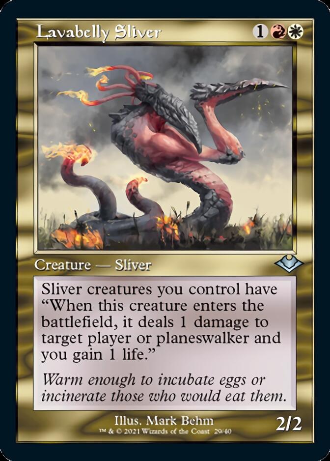 Lavabelly Sliver (Retro Foil Etched) [Modern Horizons] - Trinity Hobby