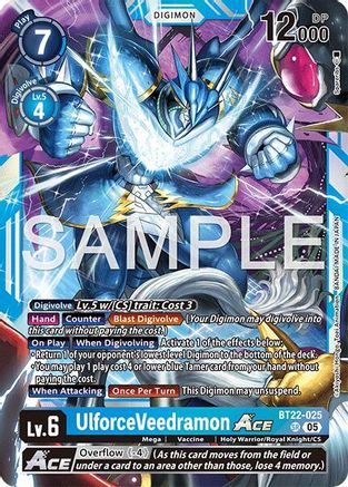 UlforceVeedramon ACE (BT22-025) - [Cyber Eden] Foil - Trinity Hobby