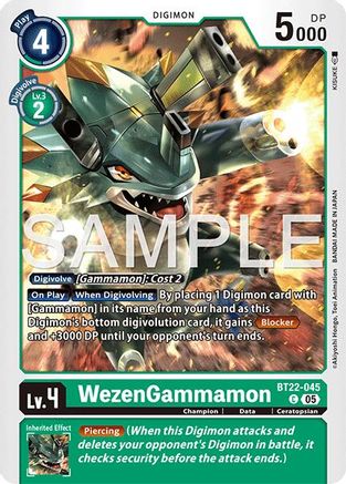WezenGammamon (BT22-045) - [Cyber Eden]
