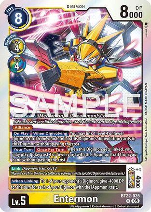 Entermon (BT22-035) - [Cyber Eden] Foil - Trinity Hobby