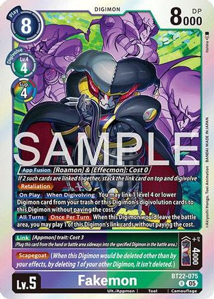 Fakemon (BT22-075) - [Cyber Eden] Foil - Trinity Hobby
