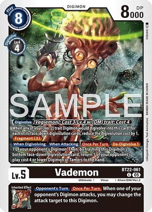 Vademon (BT22-061) - [Cyber Eden] - Trinity Hobby