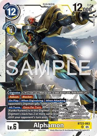Alphamon (BT22-063) - [Cyber Eden] Foil - Trinity Hobby