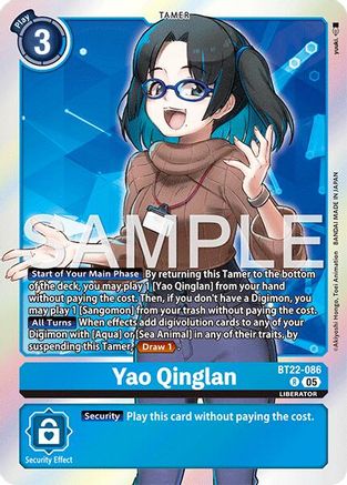Yao Qinglan (BT22-086) - [Cyber Eden] Foil - Trinity Hobby