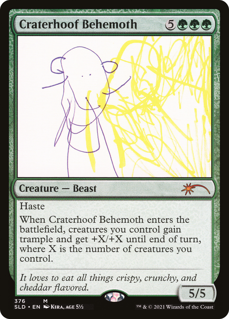 Craterhoof Behemoth (376) [Secret Lair Drop Series] - Trinity Hobby