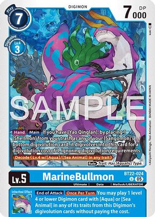 MarineBullmon (BT22-024) - [Cyber Eden] - Trinity Hobby