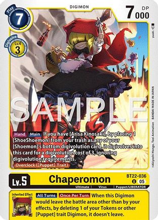 Chaperomon (BT22-036) - [Cyber Eden] - Trinity Hobby
