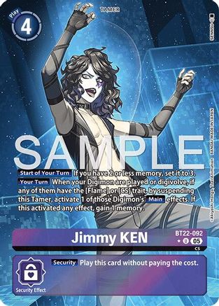 Jimmy KEN (Alternate Art) (BT22-092) - [Cyber Eden] Foil - Trinity Hobby