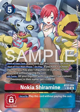 Nokia Shiramine (Alternate Art) (BT22-084) - [Cyber Eden] Foil - Trinity Hobby
