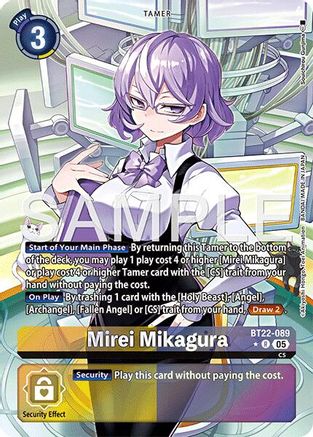 Mirei Mikagura (Alternate Art) (BT22-089) - [Cyber Eden] Foil - Trinity Hobby