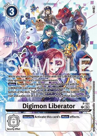 Digimon Liberator - P-151 (Digimon Liberator Debuggers Set) (P-151) - [Digimon Promotion Cards] Foil - Trinity Hobby