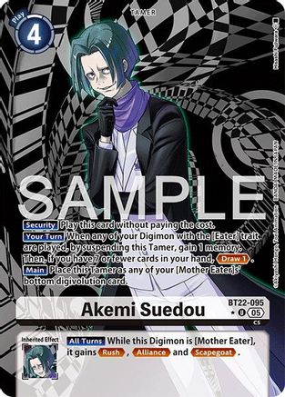 Akemi Suedou (Alternate Art) (BT22-095) - [Cyber Eden] Foil - Trinity Hobby