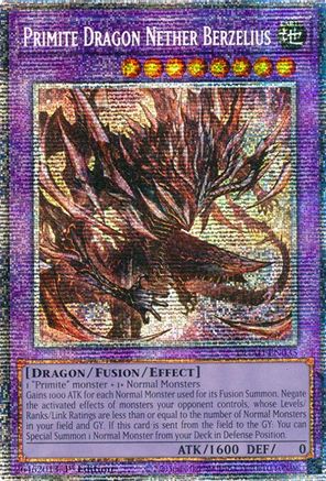Primite Dragon Nether Berzelius (Starlight Rare) [DUAD-EN035] - Duelist's Advance 1st Edition - Starlight Rare - Trinity Hobby