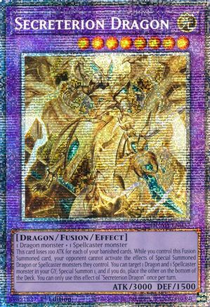 Secreterion Dragon (Starlight Rare) [DUAD-EN037] - Duelist's Advance 1st Edition - Starlight Rare