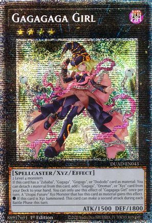 Gagagaga Girl (Starlight Rare) [DUAD-EN043] - Duelist's Advance 1st Edition - Starlight Rare - Trinity Hobby