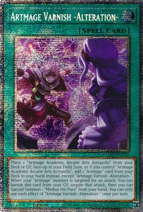 Artmage Varnish -Alteration- (Starlight Rare) [DUAD-EN058] - Duelist's Advance 1st Edition - Starlight Rare - Trinity Hobby