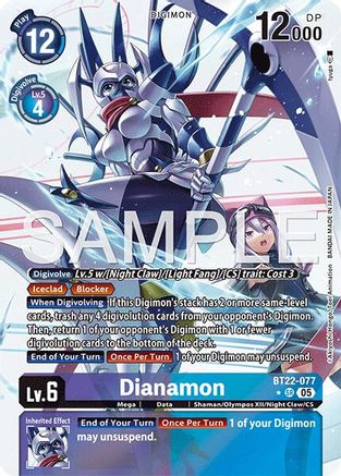Dianamon (Alternate Art) (BT22-077) - [Cyber Eden] Foil - Trinity Hobby