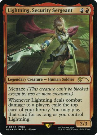 Lightning, Security Sergeant (Costco Bundle)  [Foil]  (UMP-002) - [Unique and Miscellaneous Promos]