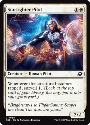 Starfighter Pilot  [Foil]  (EOE-038) - [Edge of Eternities] - Trinity Hobby