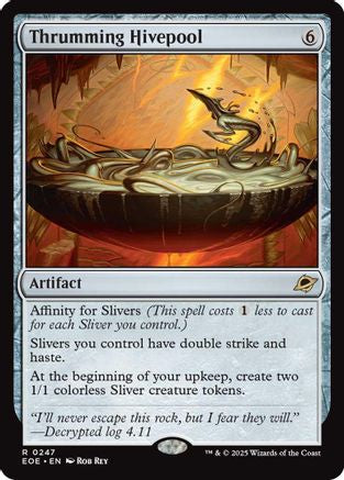 Thrumming Hivepool  [Foil]  (EOE-247) - [Edge of Eternities] - Trinity Hobby
