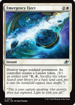 Emergency Eject  [Foil]  (EOE-014) - [Edge of Eternities] - Trinity Hobby