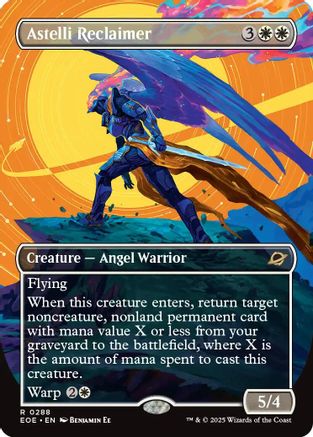 Astelli Reclaimer (Borderless)  [Foil]  (EOE-288) - [Edge of Eternities] - Trinity Hobby