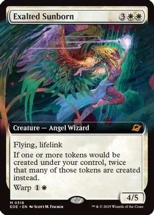 Exalted Sunborn (Extended Art)  [Foil]  (EOE-318) - [Edge of Eternities] - Trinity Hobby