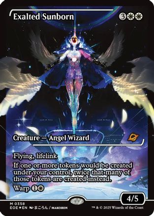 Exalted Sunborn (Showcase)  [Foil]  (EOE-358) - [Edge of Eternities] - Trinity Hobby