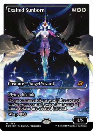 Exalted Sunborn (Showcase) (Fracture Foil)  [Foil]  (EOE-384) - [Edge of Eternities] - Trinity Hobby