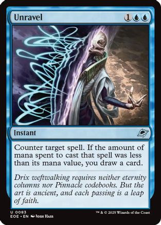 Unravel  [Foil]  (EOE-083) - [Edge of Eternities] - Trinity Hobby