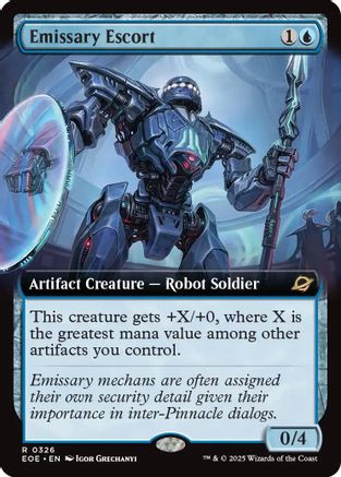 Emissary Escort (Extended Art)  [Foil]  (EOE-326) - [Edge of Eternities] - Trinity Hobby